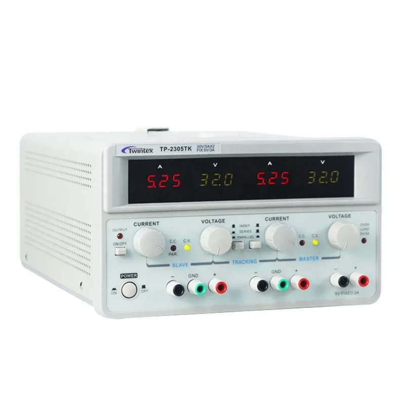 Dual Channel Linear Power Supply 30V 5A - TP-2305E 300W Catu Daya DC Dua
