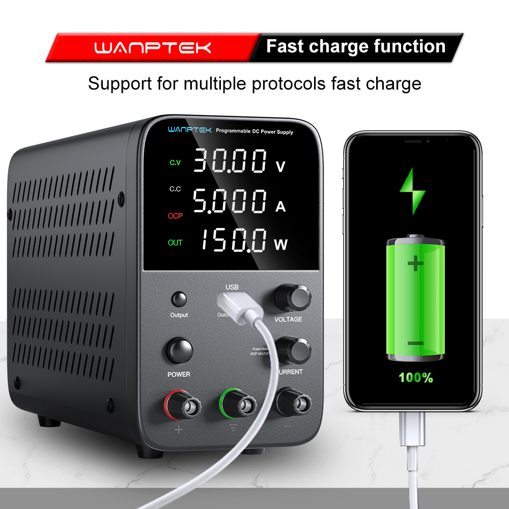 Catu Daya Laboratorium Wanptek - Programmable Dc Power Supply 60V 10A ulasan dan harga
